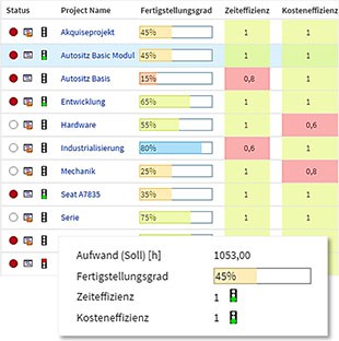 Projektmanagement Project Office Fortschritt